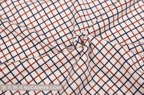 格子衣服面料细节图
