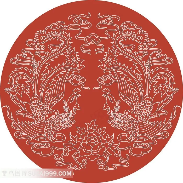 漂亮的凤凰图案素材