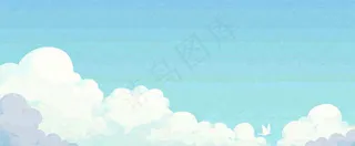 清新蓝天白云天空