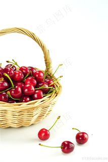 一筐樱桃图片