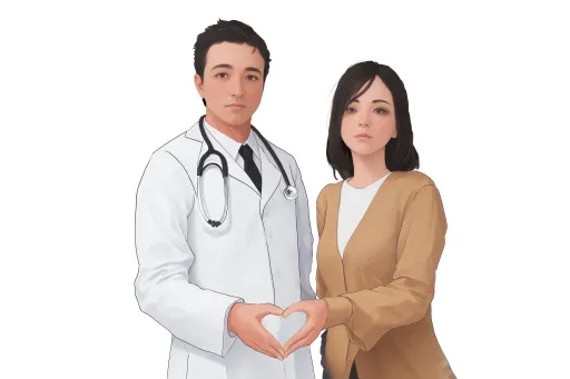 医生患者同心协力psd模版下载