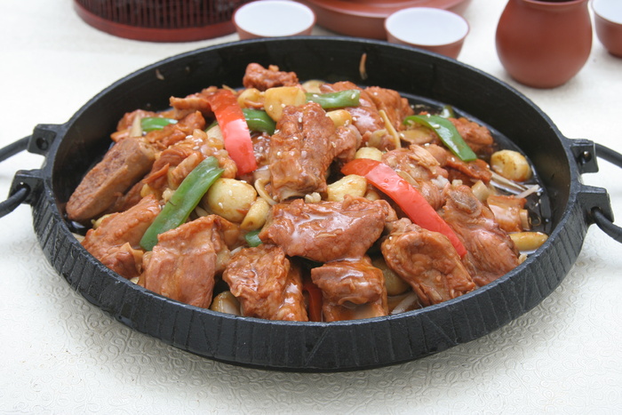 麦仁生爆排骨 38元