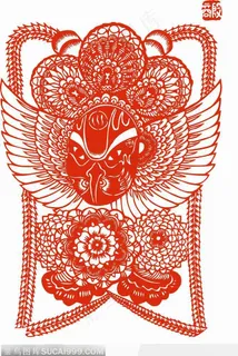 花脸京剧的脸谱剪纸