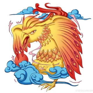 金乌鸟卡通绘画图片