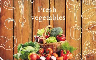 美食蔬菜背景墙