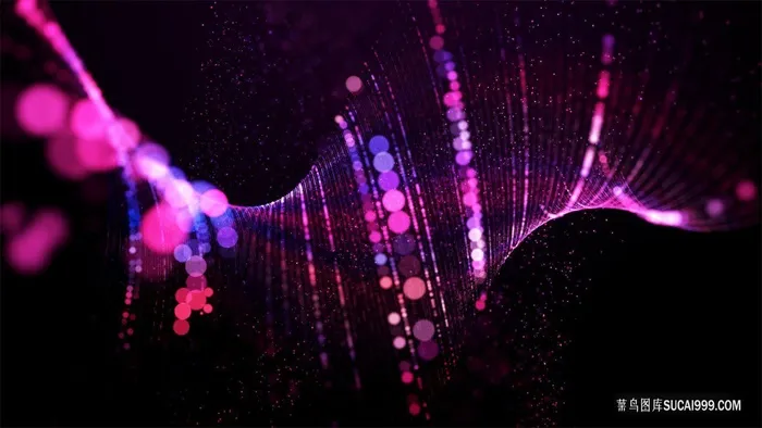 紫色渐变螺旋粒子扩散炫光光斑背景