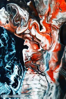 抽象时尚水彩艺术油画 抽象时尚水彩艺术油画