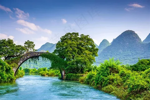 广西阳朔遇龙桥 广西阳朔遇龙桥