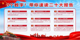 二十大宣传展板 党建展板