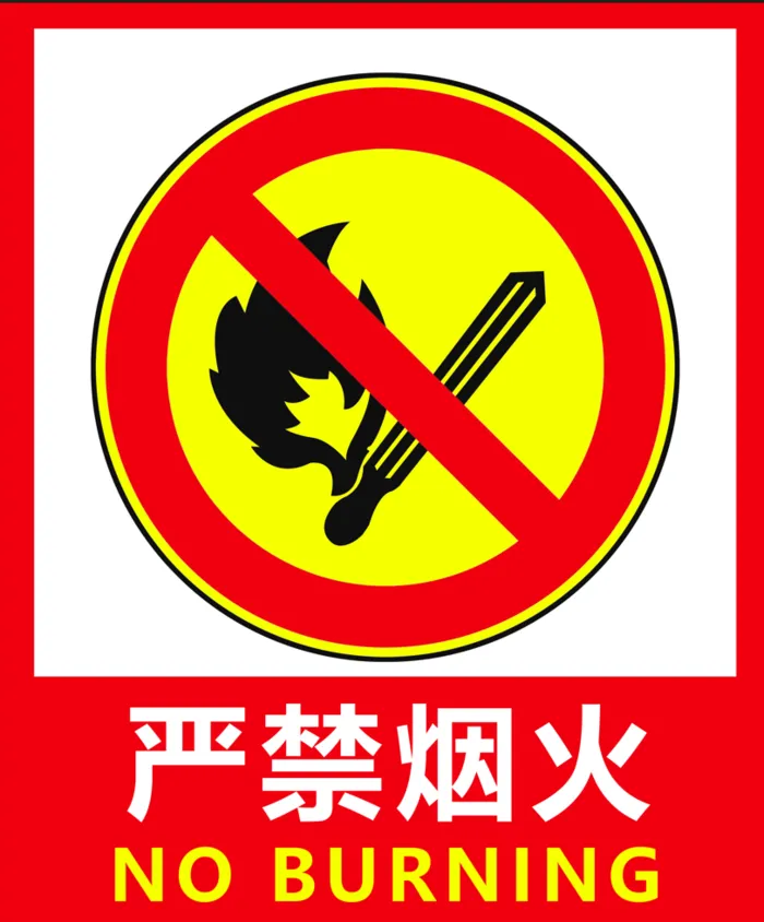 消防严禁烟火严禁吸烟厂房宣传防火宣传psd模版下载