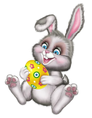 卡通小兔子灰色