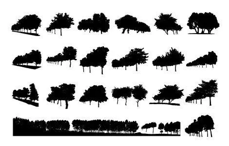 分析图素材图标集合景观建筑立面插画场景AI矢量图形设计ai矢量模版下载
