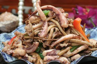 茶树菇爆鲜鱿 (3)