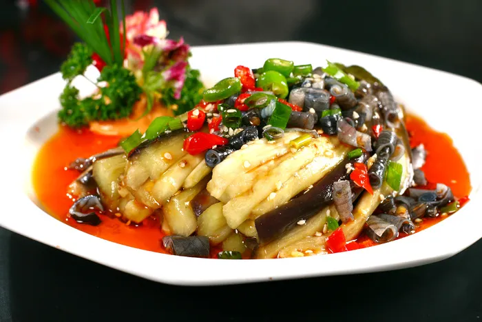 L00603紫茄拌鱼皮