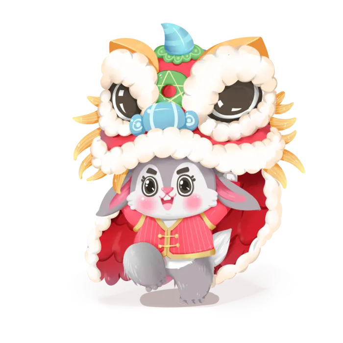 兔年新年兔子舞狮喜庆_元素编号13452017.png