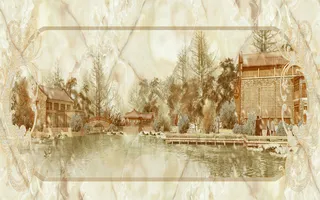 雕塑玉雕背景风景