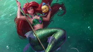 卡通人鱼小姐姐