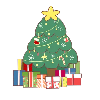 圣诞节平安夜圣诞树免扣素材圣诞元素