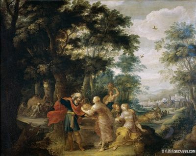 弗兰肯，弗朗克，我是丽贝卡和埃利泽油画图片