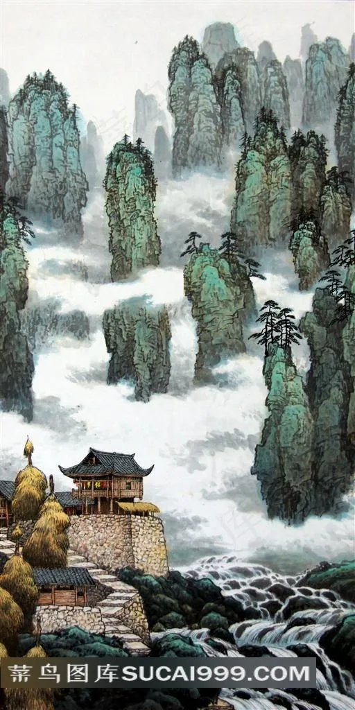 山水群峰设计素材图片