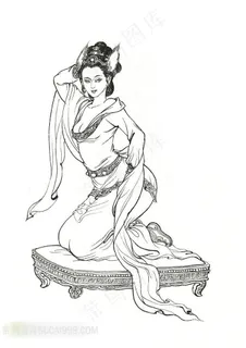 神话人物玉面狐狸设计素材