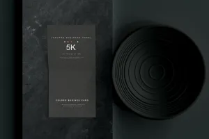 高端暗黑文具类文创VI样机模板
