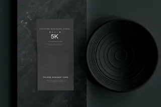 高端暗黑文具类文创VI样机模板