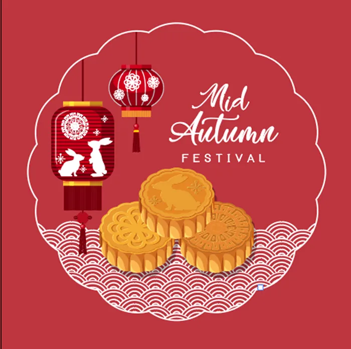 中秋节月饼背景eps,ai矢量模版下载