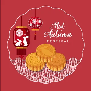 中秋节月饼背景
