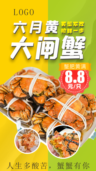六月黄大闸蟹