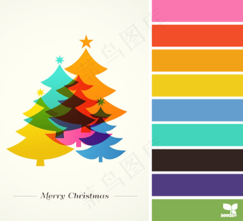 冬天系配色色卡色彩搭配