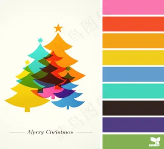 冬天系配色色卡色彩搭配