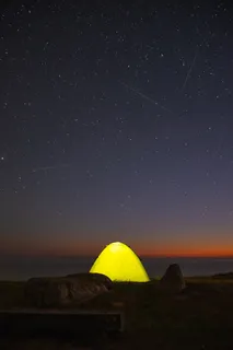 星空下露营图片 星空下露营图片