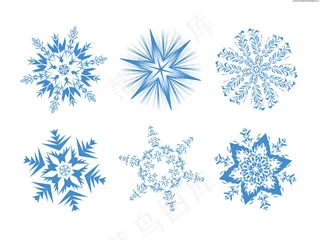 六种雪花形态