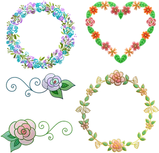 植物边框卡通春季装饰素材谷雨