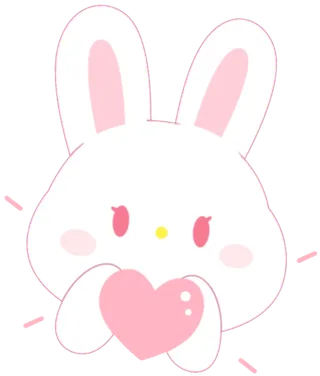 爱心兔子卡通