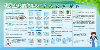 新冠病毒防控知识展板2