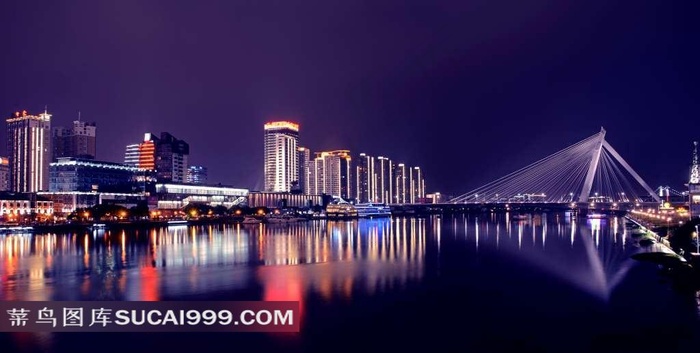 宁波三江口夜景图片