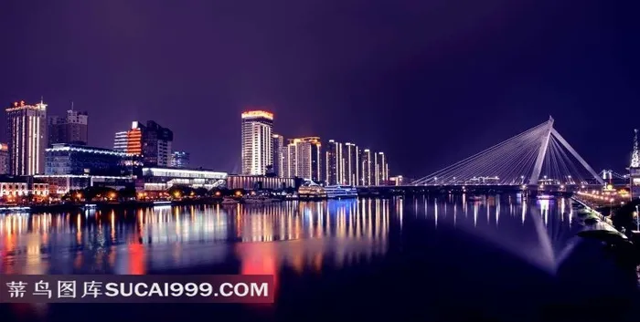 宁波三江口夜景图片
