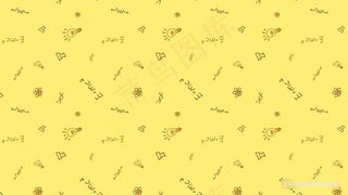 学校主题手绘公式灯泡背景图片