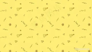 学校主题手绘公式灯泡背景图片