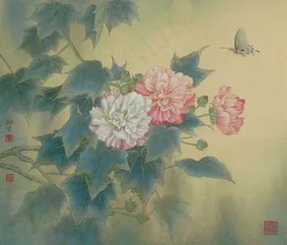 秋艳工笔艺术画