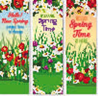 欢迎春天到花开风景