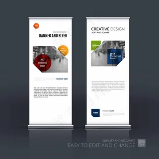 易拉宝样机 易拉宝效果图