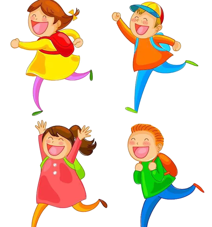 孩子简笔跑步