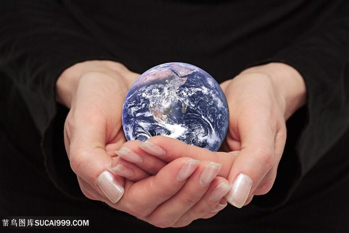 高清手握地球生态环保图片
