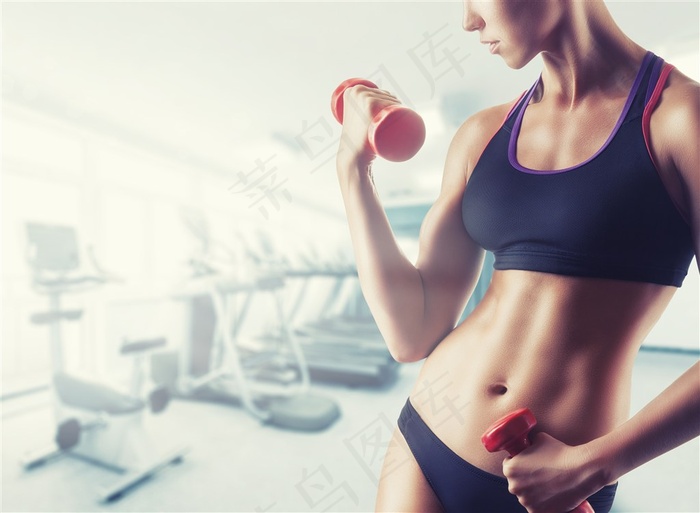 健身房运动女性