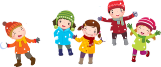 大雪球卡通素材