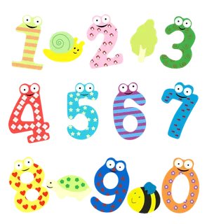 彩色数字卡通