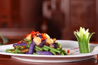 长豆角烧紫茄 (2)